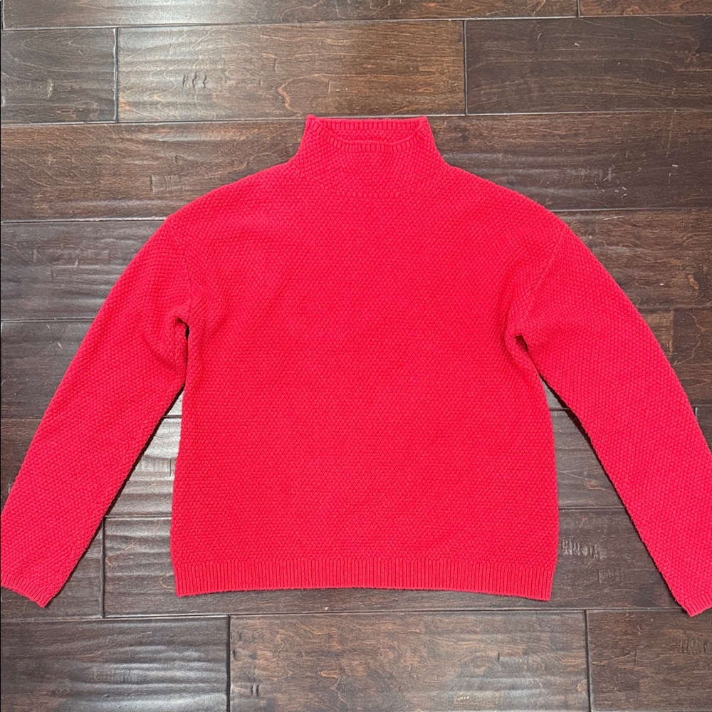 Stitches & Stripes Red Turtleneck Sweater for Women